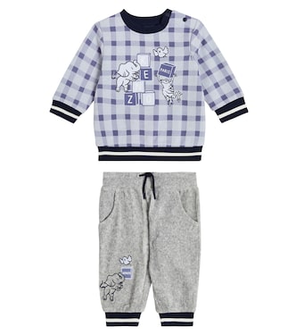 Baby cotton-blend sweatshirt and pants set | Kenzo Kids