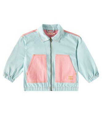 Colorblock cotton jacket | Tinycottons