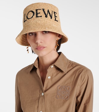 Paula's Ibiza logo bucket hat in beige - Loewe | Mytheresa