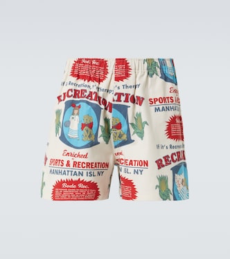 Enrichment cotton printed shorts | Bode