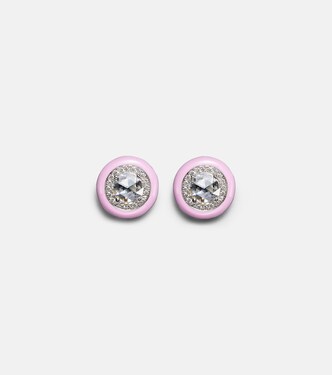 Boucles d'oreilles en or blanc 18 ct et diamants | Kamyen