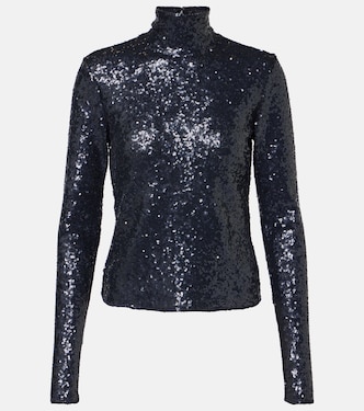 Sequined turtleneck top | Polo Ralph Lauren