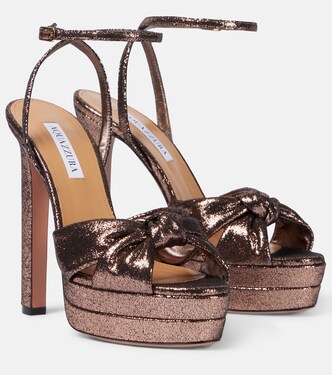 Cupid Plateau 130 glitter platform sandals | Aquazzura