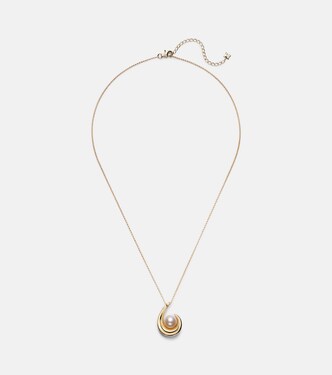 Collana Pearl Curl in oro 14kt con perla d'acqua dolce | Mateo