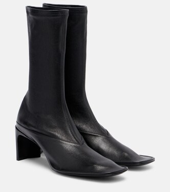 Trunk leather mid-calf boots | Jil Sander