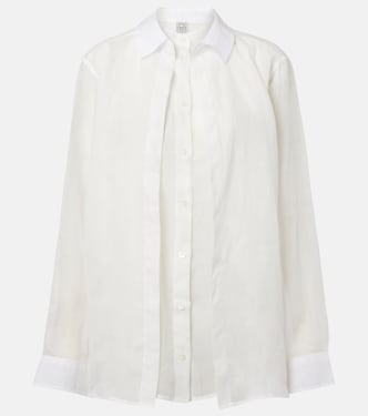 Layered ramie voile shirt | Toteme