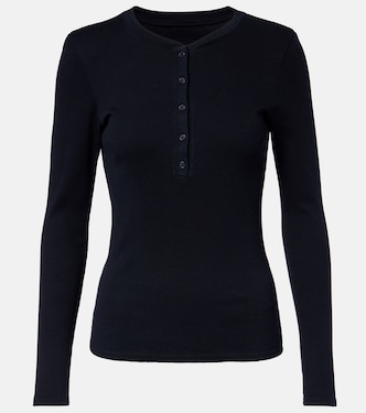 Jordan cotton Henley shirt | Nili Lotan