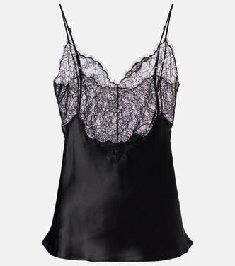 Mabelle lace-trimmed silk satin camisole | Nili Lotan