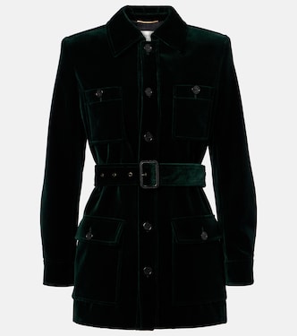 Saharienne cotton velvet jacket | Saint Laurent