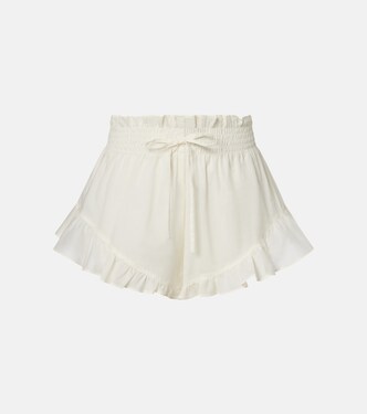 Ruffled cotton shorts | Montce