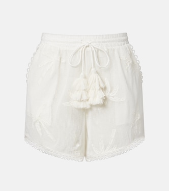 Embroidered cotton shorts | Farm Rio
