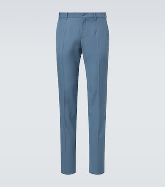 Virgin wool straight pants | Dolce&Gabbana