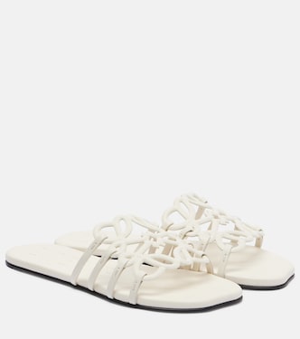 Petal Anagram leather slides | Loewe