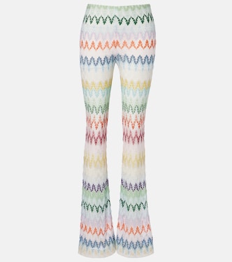 Open-knit lamé flared pants | Missoni