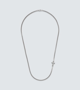 Cross Station sterling silver necklace | David Yurman