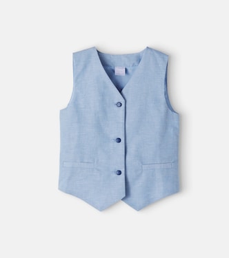 Cotton-blend vest | Pepa London