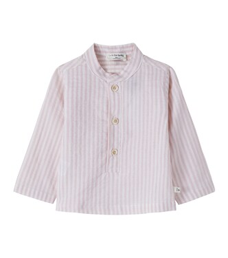 Baby Lloret striped cotton poplin shirt | 1 + in the Family