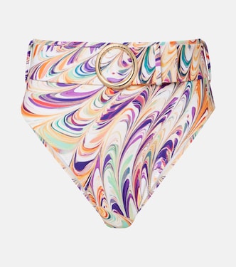 Iris belted printed bikini bottoms | Alexandra Miro