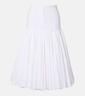 Agave cotton poplin midi skirt | Jacquemus