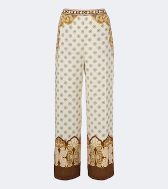 Club printed wide-leg pants | La DoubleJ