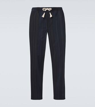 Sonoran striped cotton straight pants | Orlebar Brown