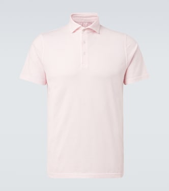 Cotton jersey polo shirt | Fedeli