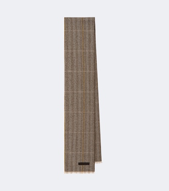 Herringbone cashmere scarf | Zegna