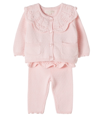 Bebé - Set de cárdigan y pantalones Williane de algodón | Louise Misha