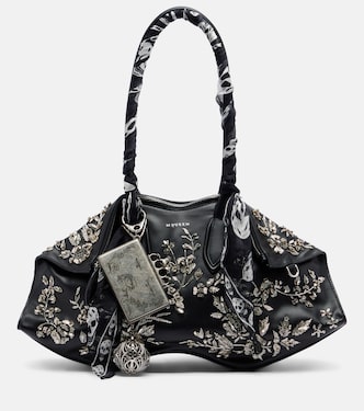 Verzierte Schultertasche Manta Medium | McQueen