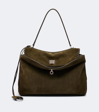 Rodeo Medium suede shoulder bag | Balenciaga