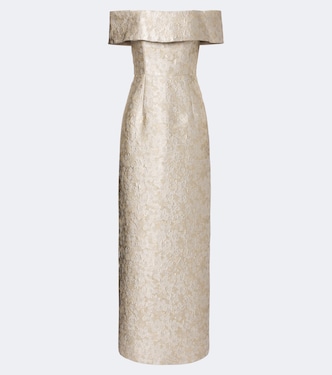 Clover floral brocade bustier gown | Markarian
