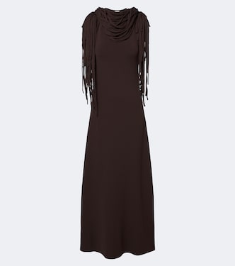 Fringed jersey maxi dress | Altuzarra