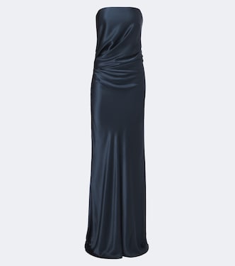 Bustier-Robe aus Seiden-Charmeuse | The Sei