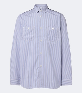 Paneled striped cotton shirt | Junya Watanabe