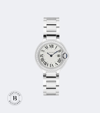 Verzierte Certified Pre-Owned Uhr Ballon Bleu de Cartier aus Edelstahl | Cartier