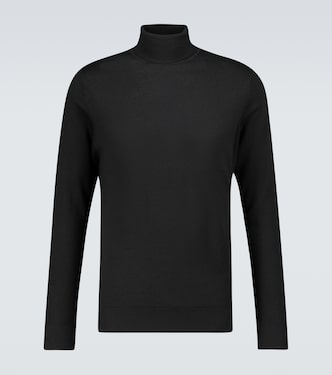 Wool turtleneck sweater | Sunspel