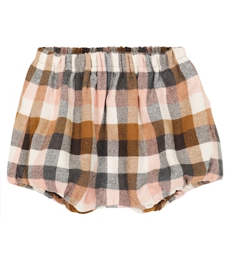 Baby checked cotton-blend shorts | Il Gufo