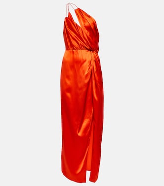 Robe midi asymétrique en soie | The Sei