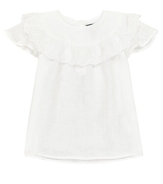 Broderie anglaise linen top | Polo Ralph Lauren Kids