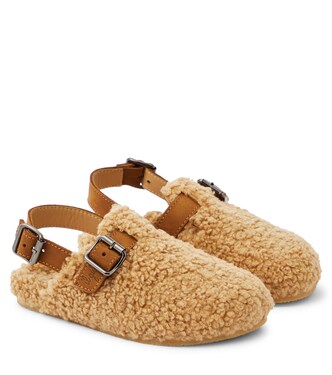 Slippers aus Teddyfleece | Il Gufo