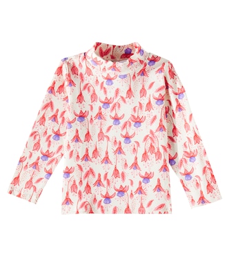 Fuchsia cotton-blend top | Mini Rodini