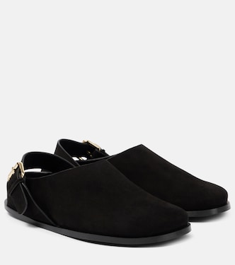 Slingback-Slippers Louis aus Veloursleder | A.Emery
