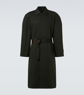Belted cotton car coat | Balenciaga