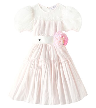 Amore taffeta dress | Monnalisa