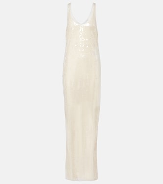 Sheer sequined maxi dress | Stella McCartney