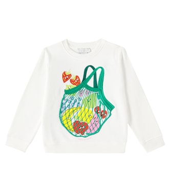 Printed cotton jersey sweatshirt | Stella McCartney Kids
