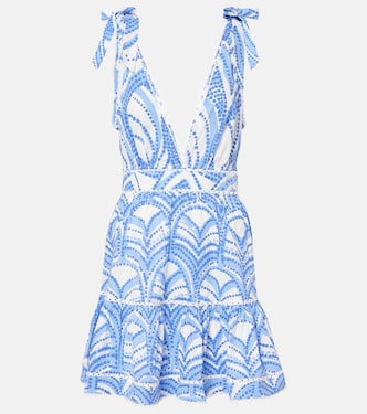 Robe Cara imprimée en coton | Poupette St Barth