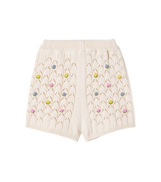 Canea embroidered cotton shorts | The New Society