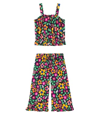 Frescor floral cotton top and pants set | Fábula