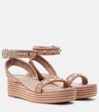 Rockstud platform sandals | Valentino Garavani